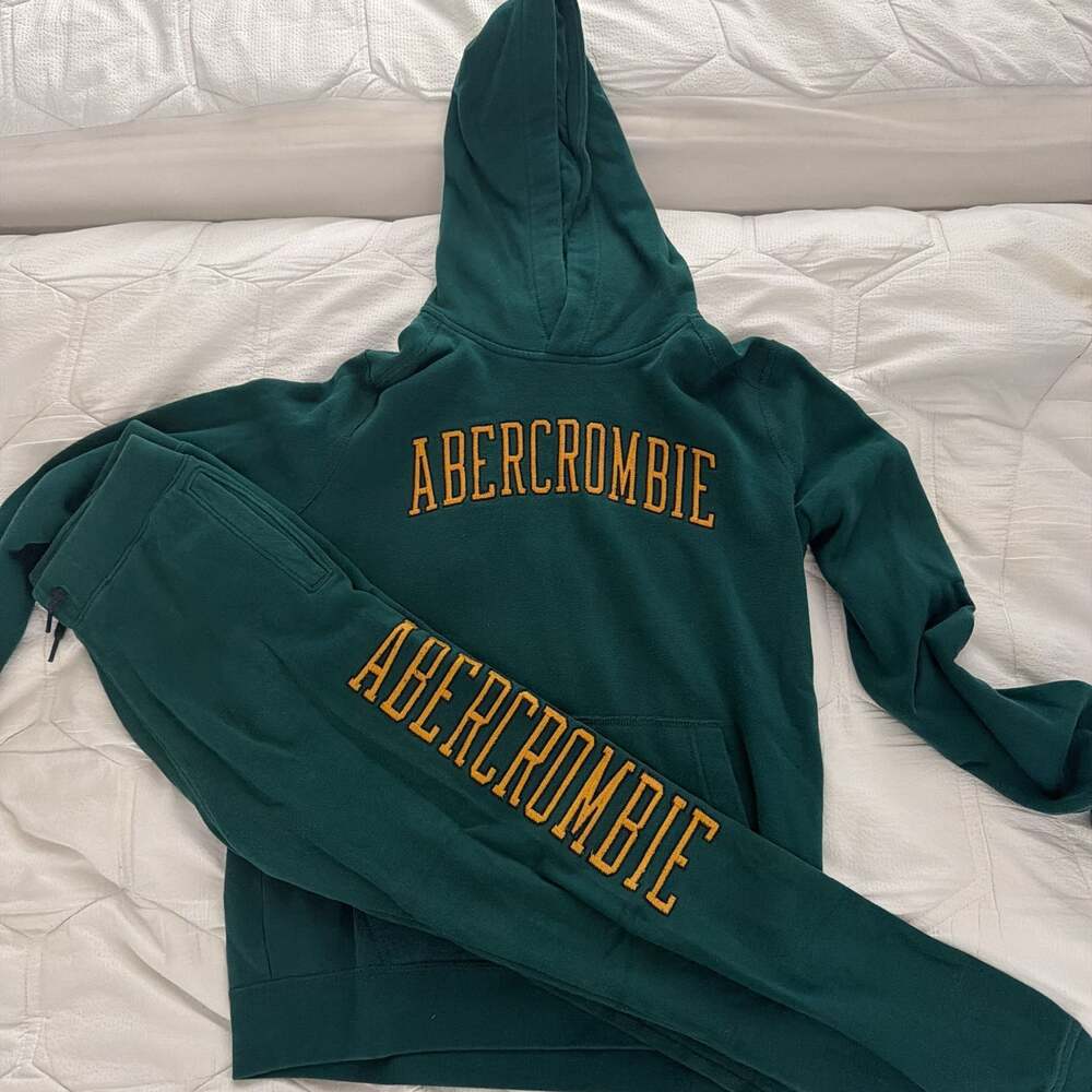Abercrombie & Fitch Olive Green Hoodie